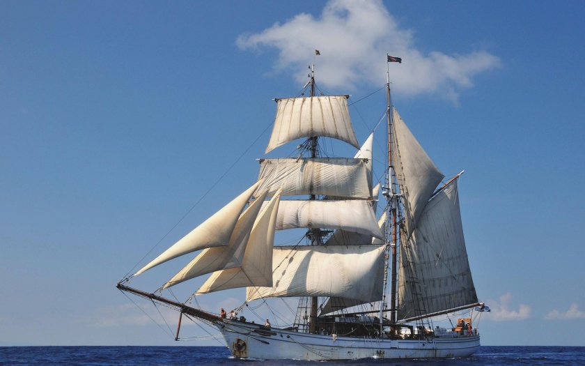 Баркентина корабль парусный