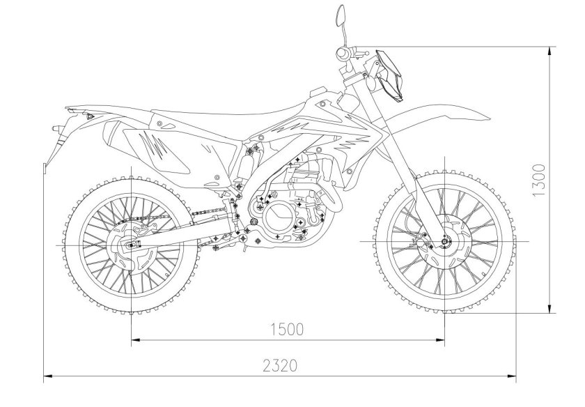 Габариты эндуро мотоцикла