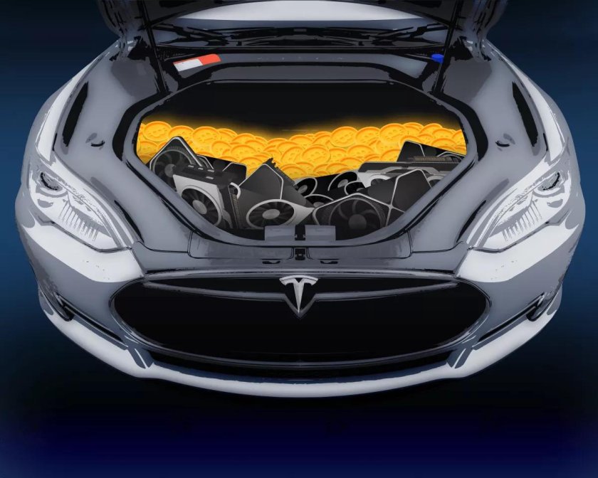 Майнинг в Тесле