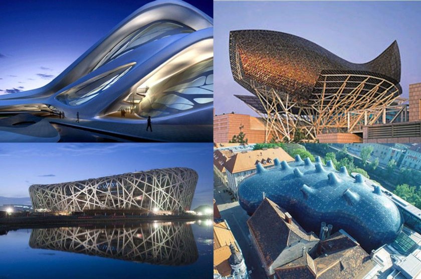 Бионическая башня лава Абу-Даби архитектура