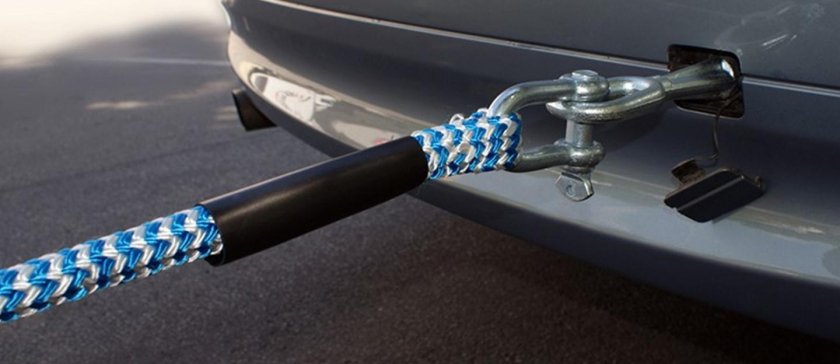 Авто трос буксировочный