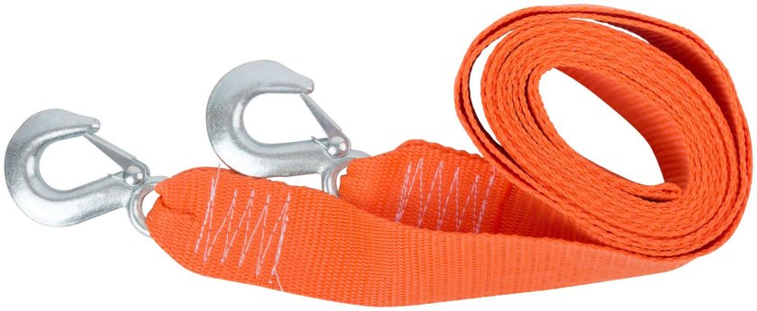 Трос буксировочный DEXX, 2 крюка, 4м, 3,5т 61205-3.5