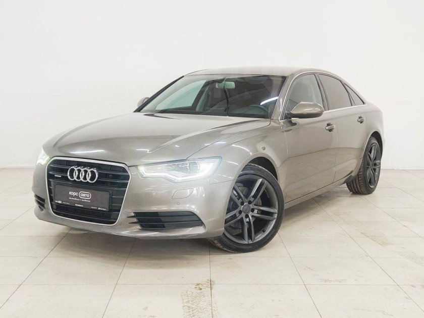 Серый audi a6 iv (c7) 2.8 cvt (204 л.с.) с пробегом