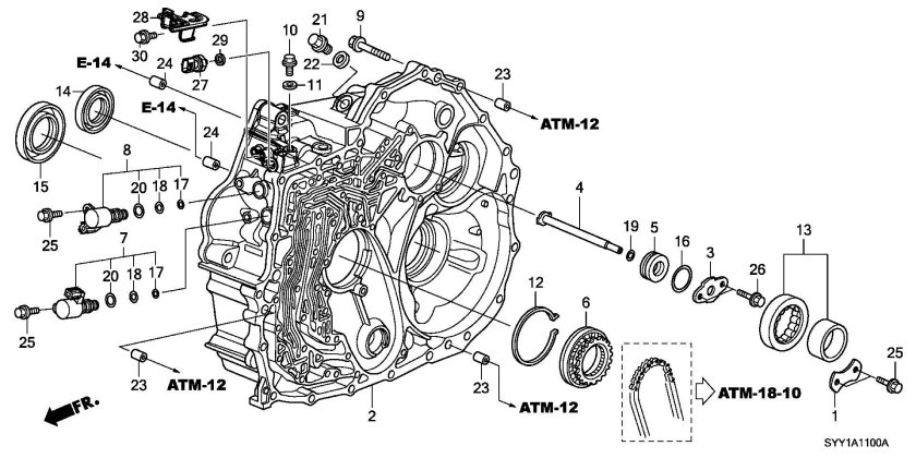 Вариатор Хонда фит 1.3