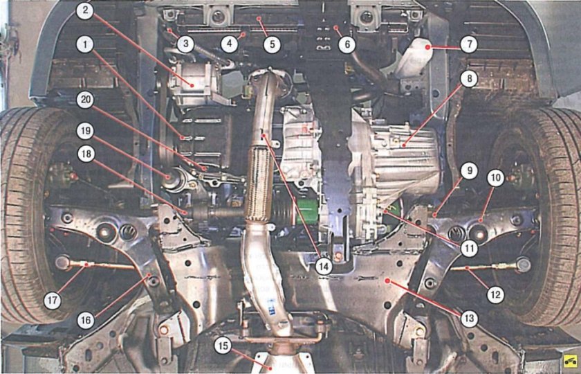 Дно Mitsubishi Lancer 9