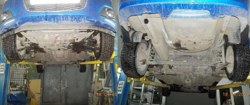 Chevrolet Aveo t250 днище