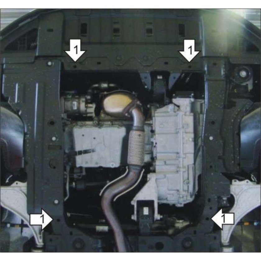 Защита днища Opel Astra j
