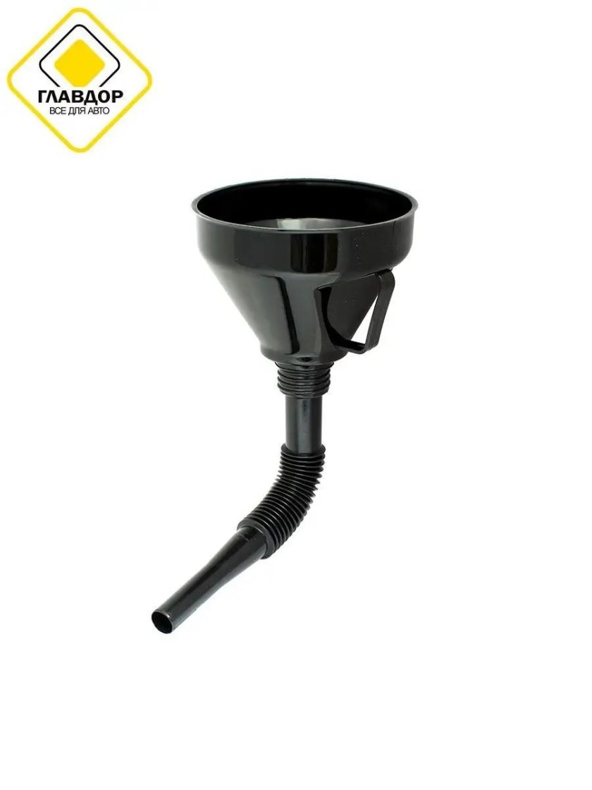 Воронка для бензина с сеткой "ГЛАВДОР" Lux gl-32 чёрная