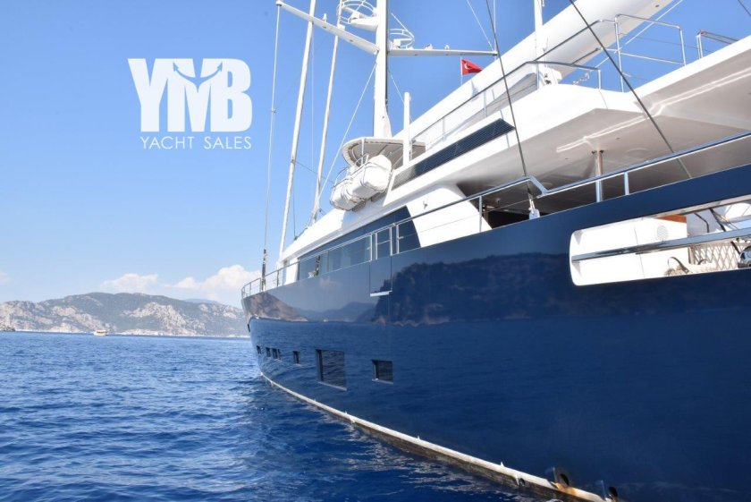 40 M Steel Hull Motorsailer extreme Walkthrough Yacht for sale