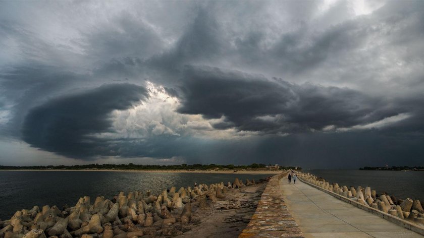 Куршская коса шторм