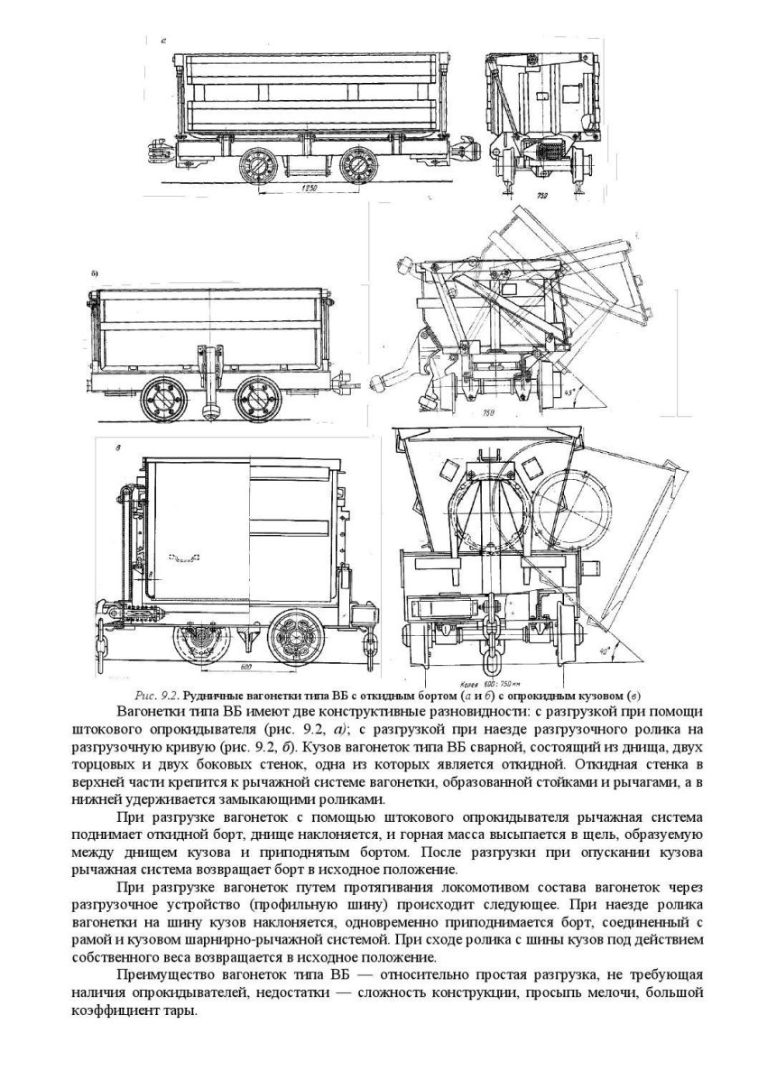 Вагонетка ВБ 4,0-750