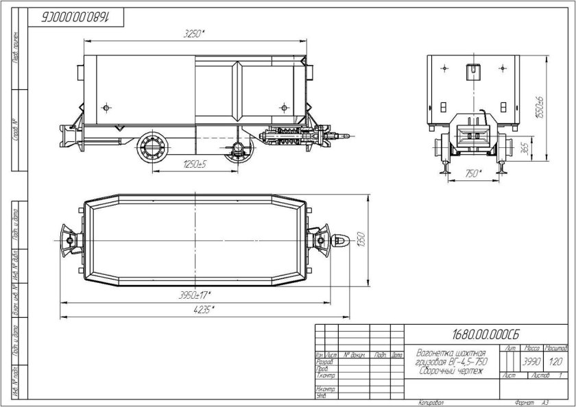 Вагонетка ВГ 4.5 характеристики