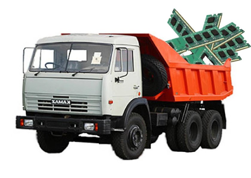 КАМАЗ 5511 самосвал белый