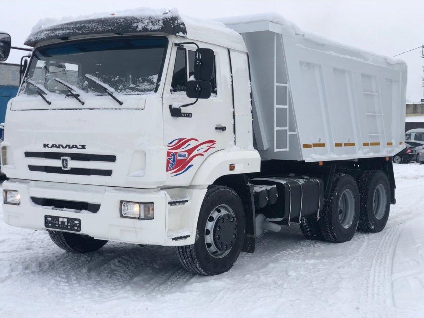 КАМАЗ 65115 самосвал белый