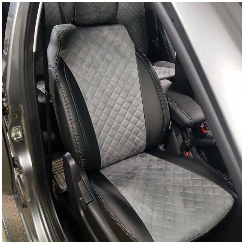 Чехлы Автопилот серая алькантара