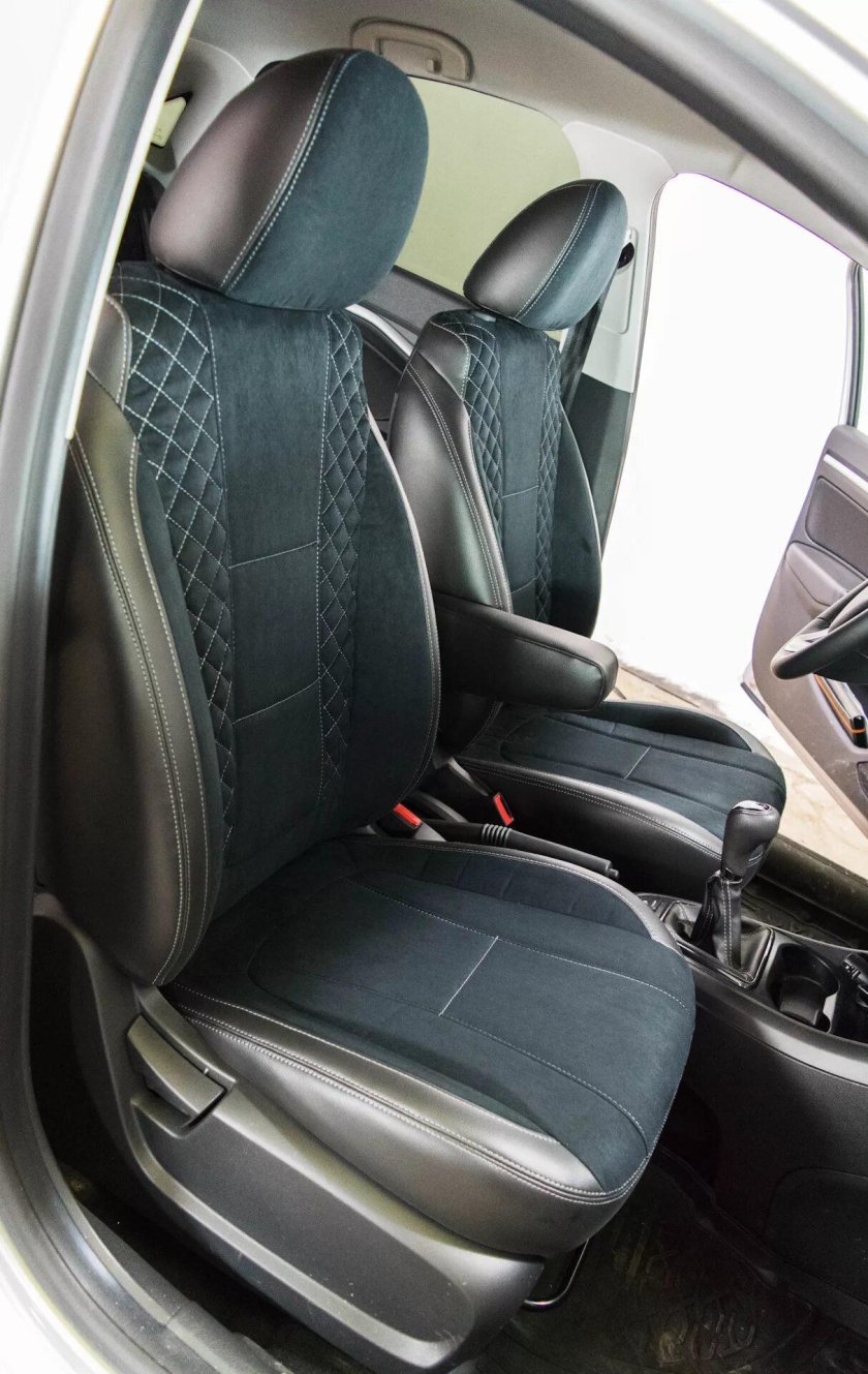 Чехлы Лада Веста св кросс алькантара