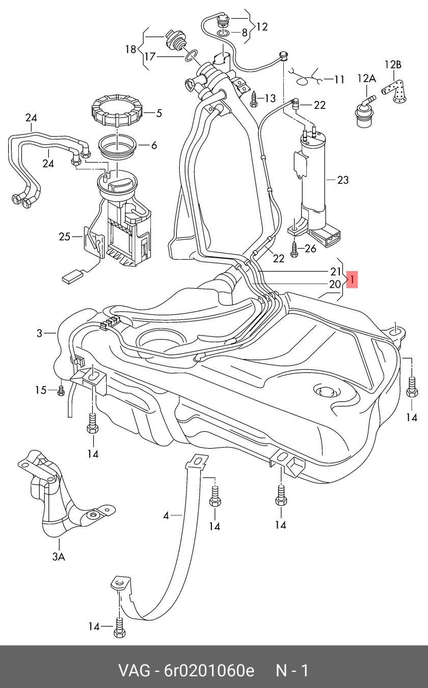 Топливная система Шкода Фабия 1.2