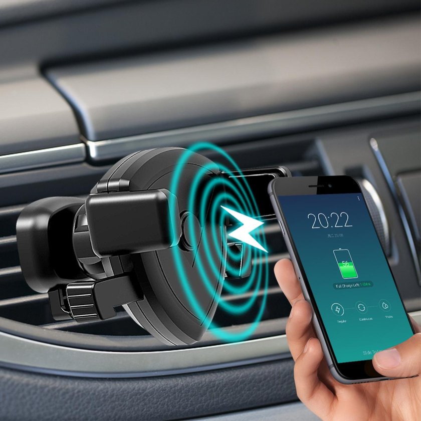 Baseus big Energy car Mount Wireless Charger Black