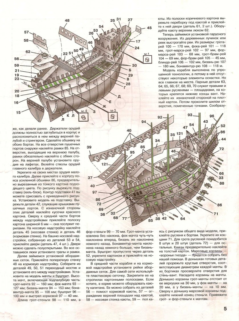 ФОК мачта грот мачта бизань мачта
