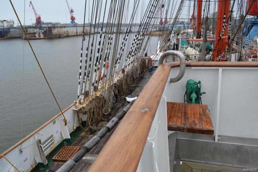 Барк Седов палуба