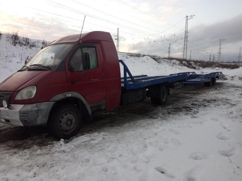 ГАЗ 3310 Валдай с прицепом