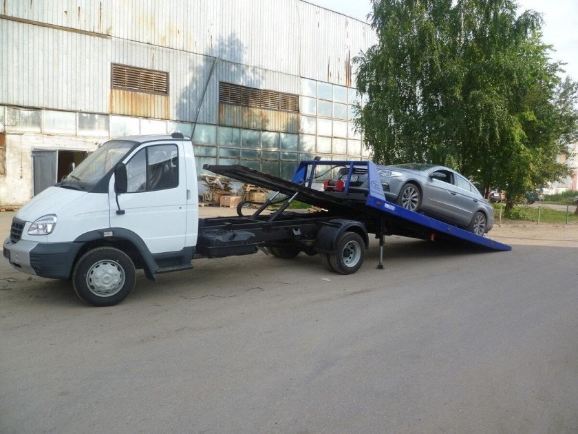 Эвакуатор Газель Некст со сдвижной платформой