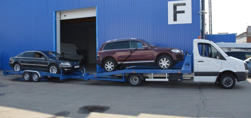 Газель Некст эвакуатор с прицепом