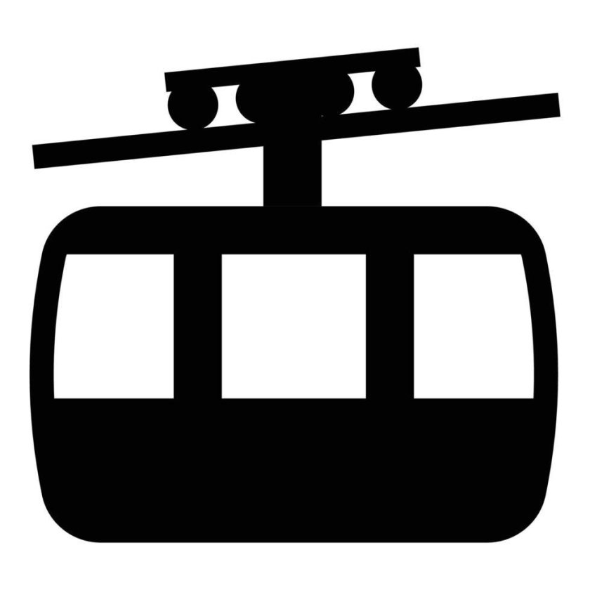 Пиктограмма канатная дорога