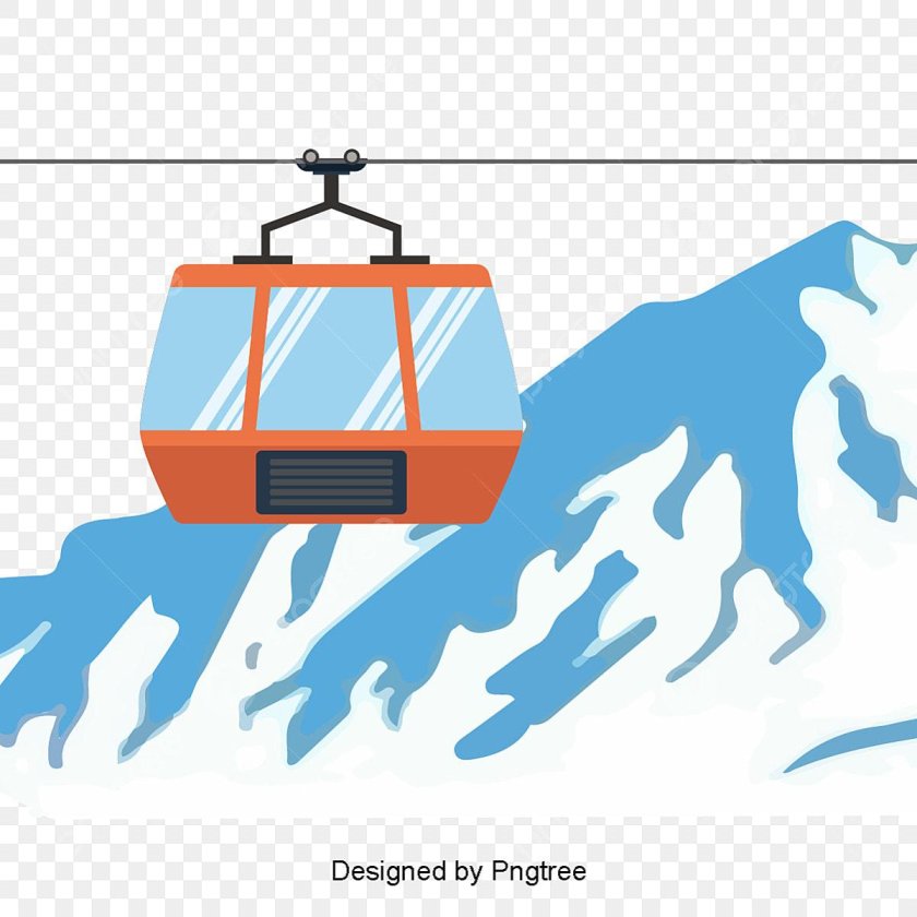 Канатная дорога иллюстрация