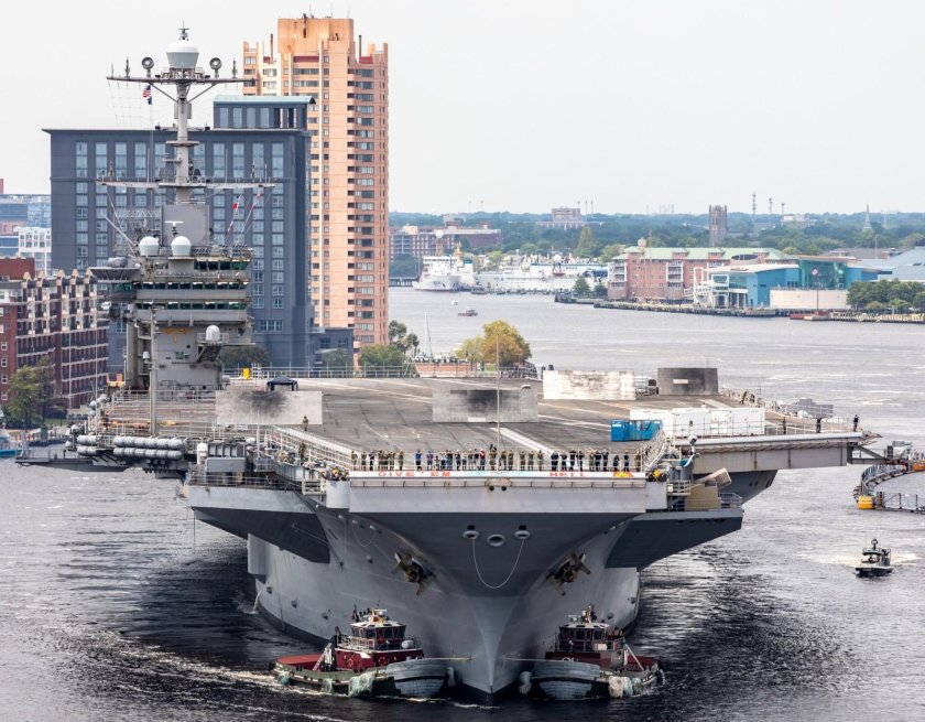 Американские авианосцы в Средиземном море