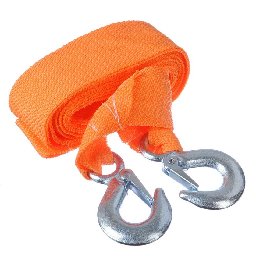 Трос буксировочный 3,5т/5м с крюками канат#