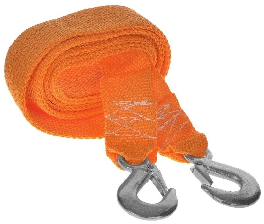 Трос буксировочный с крюками 5т 5м эксперт