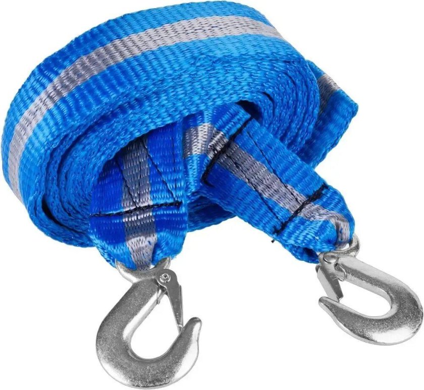 Трос буксировочный DEXX 2 крюка, 4м, 5т, 61205-5,0