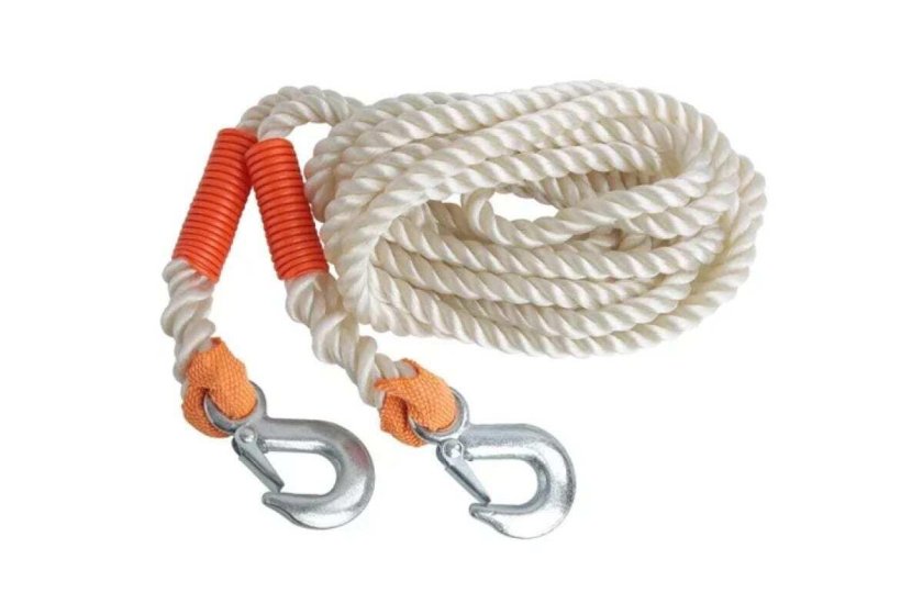 Трос буксировочный канат 3т, 4м, 2крюка aca-01