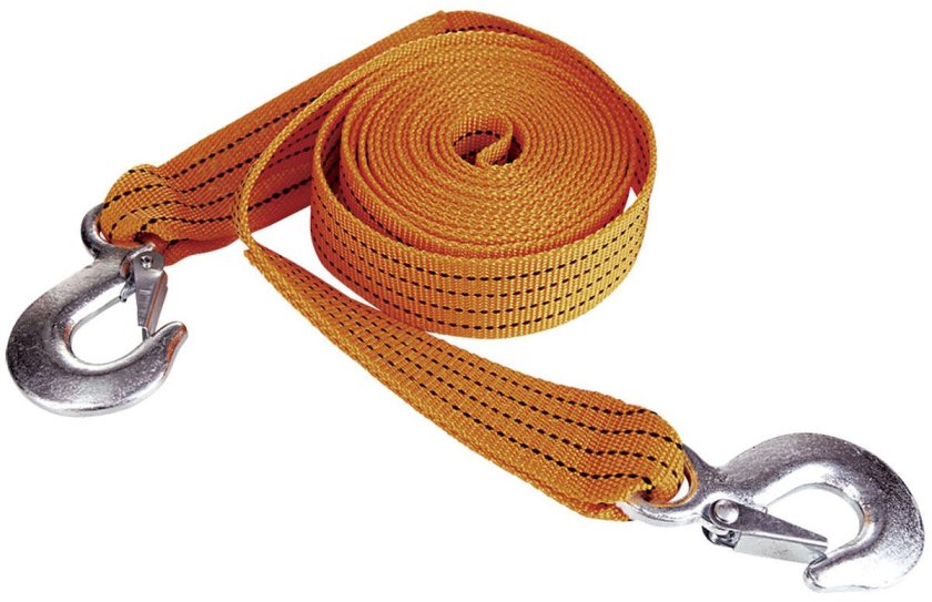 Трос буксировочный 10т 6м ленточный (петля-петля) богатырь