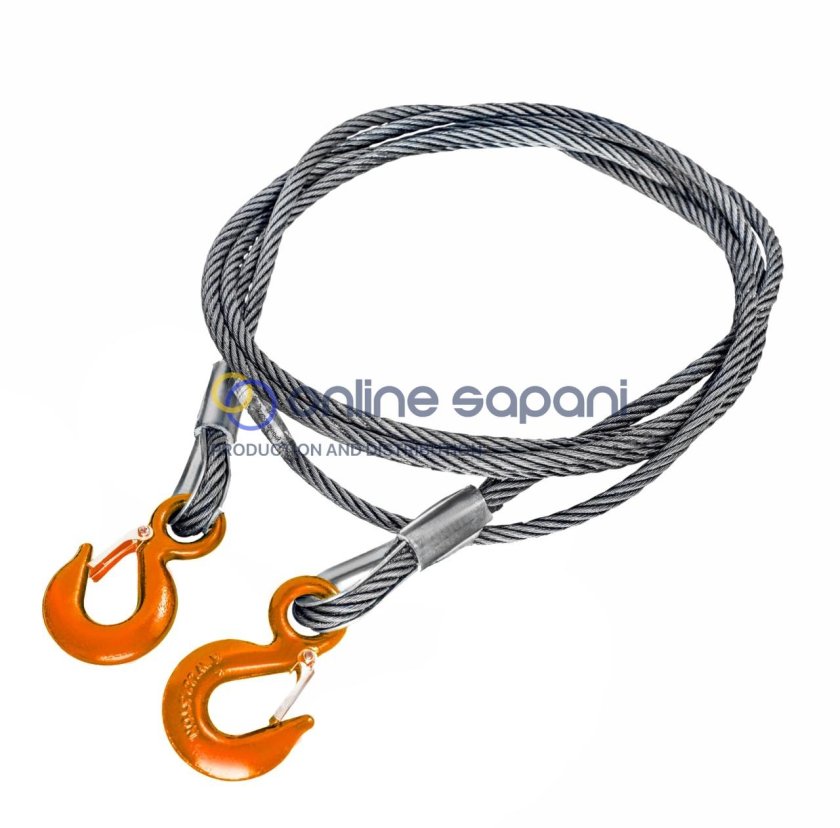 Трос буксировочный 10т 6м ленточный (крюк-скоба) АВТОДЕЛО