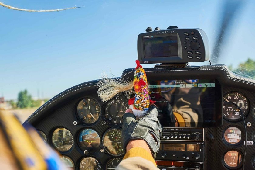 За рулем вертолета