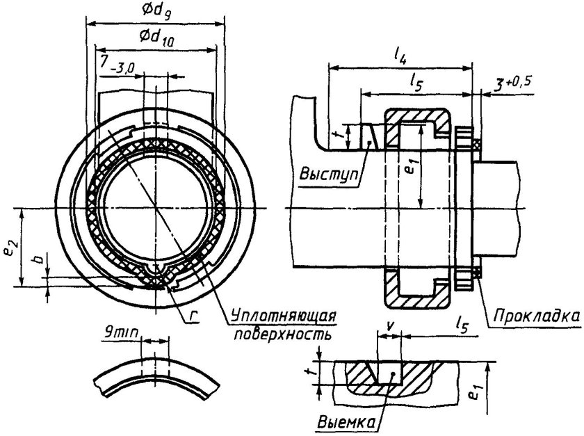 Байонетное соединение чертеж