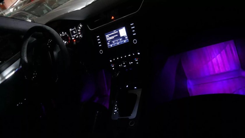 Подсветка салона Octavia a8