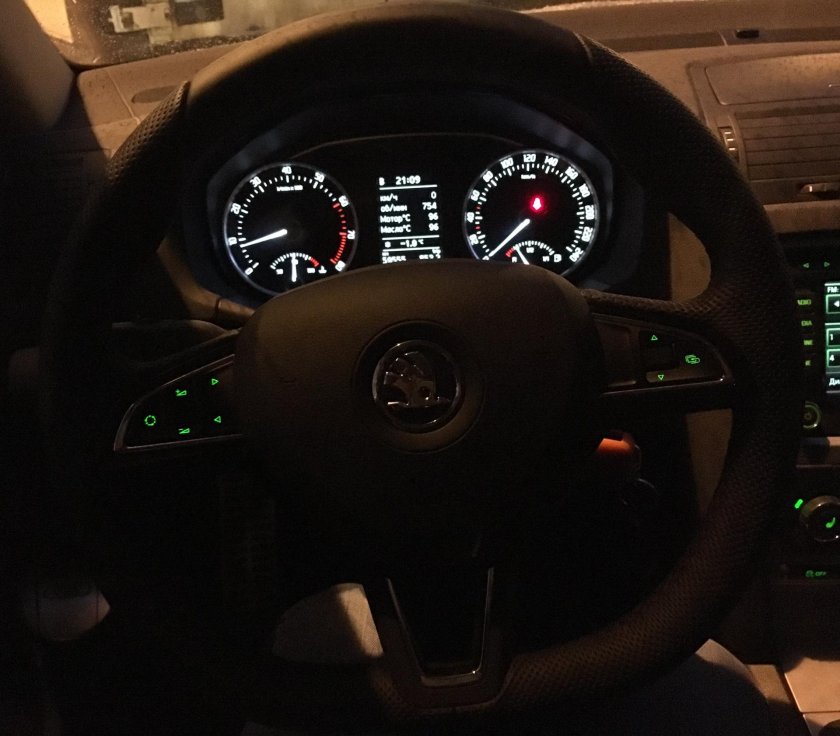 За рулём Октавия а7