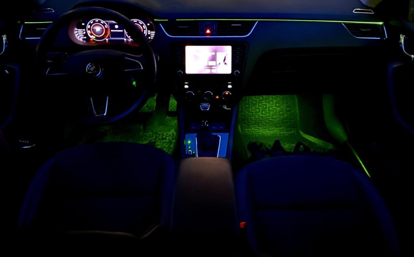 Ambient подсветка Octavia a7