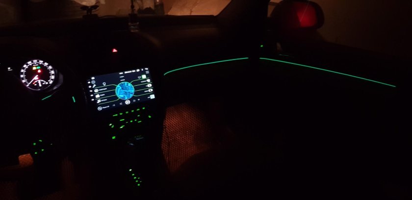 Подсветка салона Octavia a8