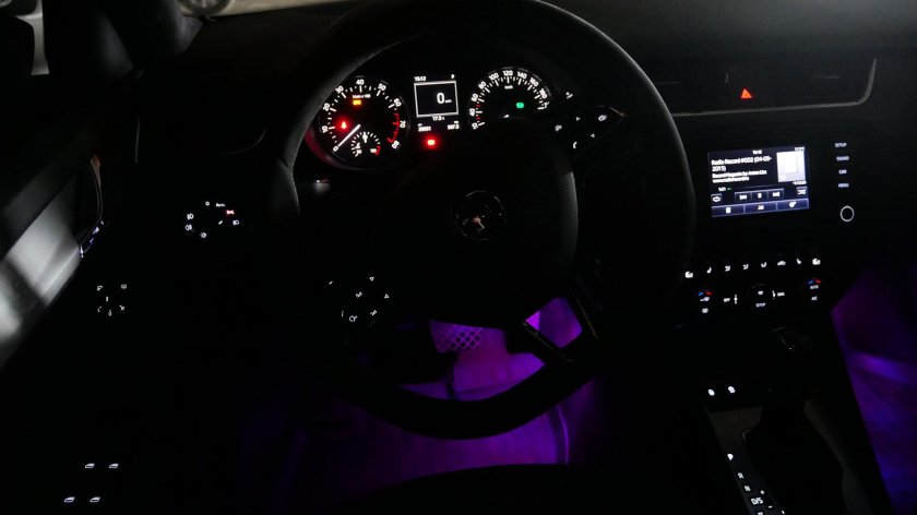 Пересвет салона Skoda Octavia a7