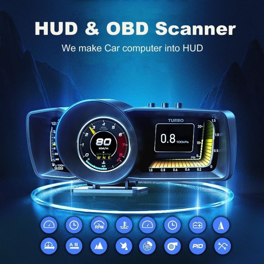 Автомобильный дисплей obd2