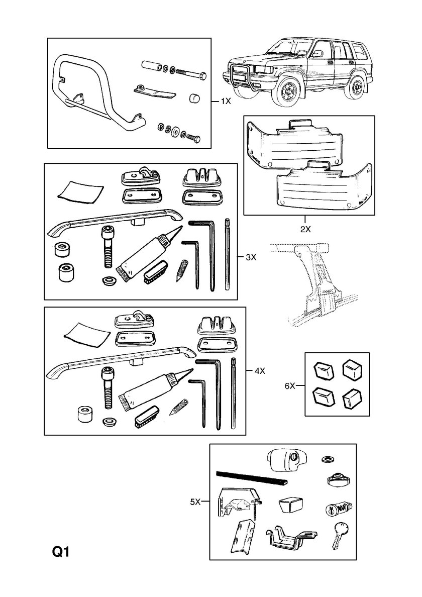 Оригинальный каталог запчастей Опель Монтерей дизель 3,1