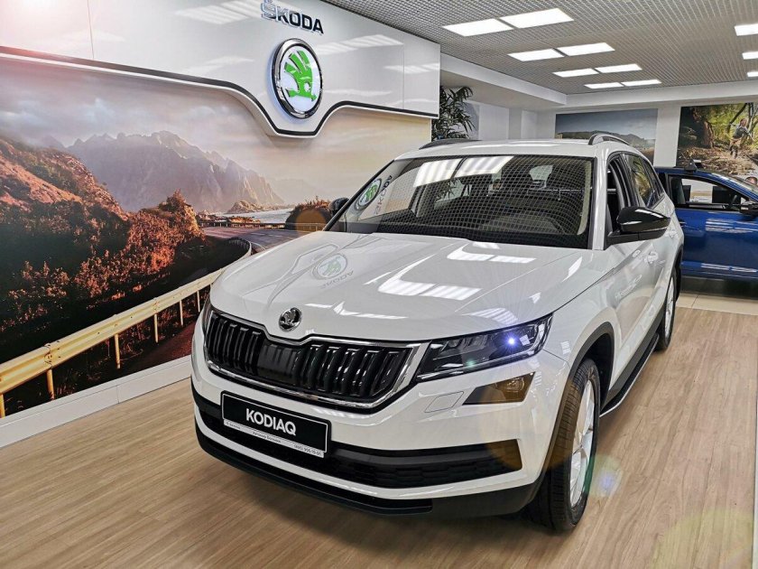 Шкода Кодиак 2021 белая