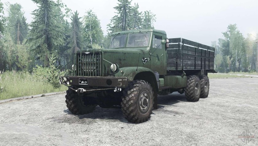 Mod ЯАЗ-210д Spin Tires