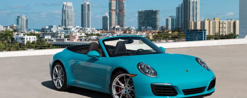 Порше 911 бирюзовый