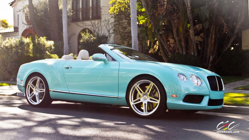 Бентли Континенталь бирюзовая
