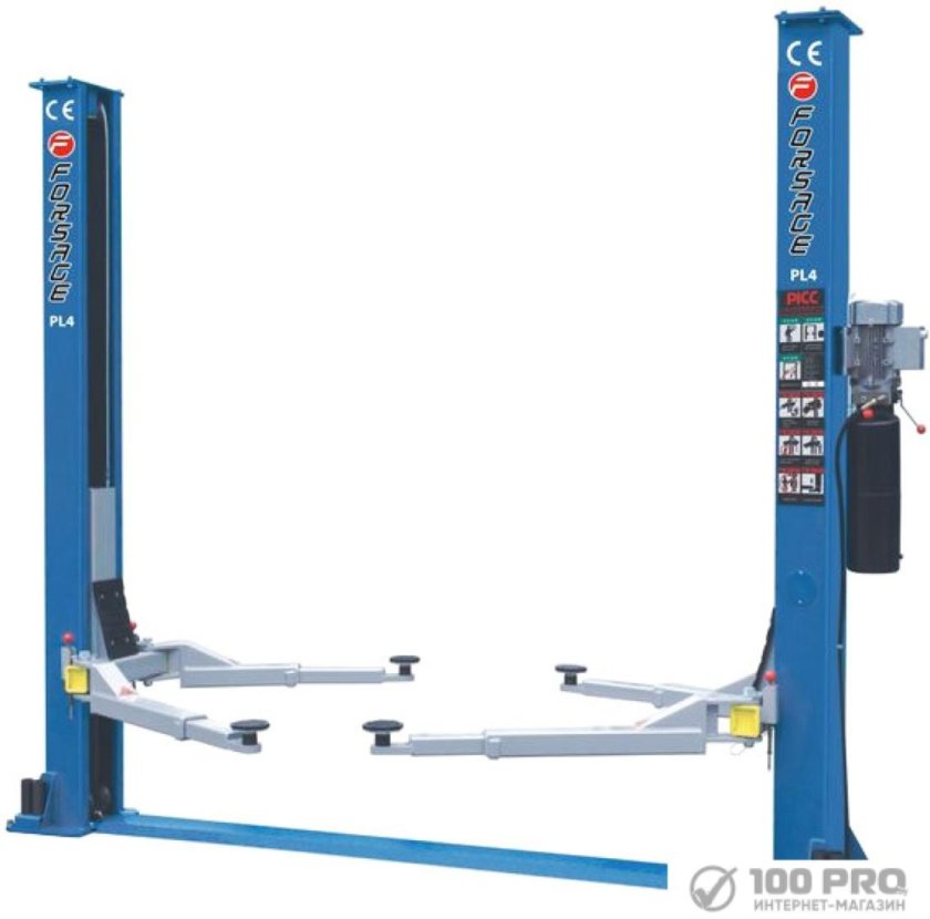 Автоподъемник двухстоечный Rossvik t4 г/п 4.0т, 220в